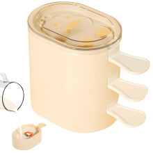 Pop molds, on a stick for kids, threelayer lollipop molds, homemade popsicle dessert kit, chocolate syrup, puree, applesauce, easy fill, leakproof.