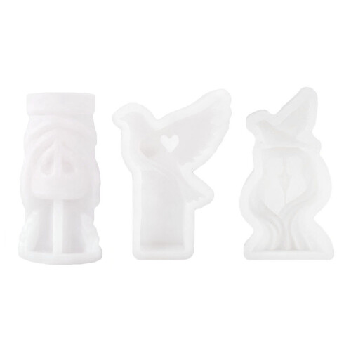 Silikonform für Kerzenseife, Schokoladentauben-Designs,-01 1