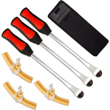 Kit d'outils de changement de pneus de vélo durable, démonte-pneus de moto avec poignée antidérapante de 11,5 pouces, utilisation polyvalente,