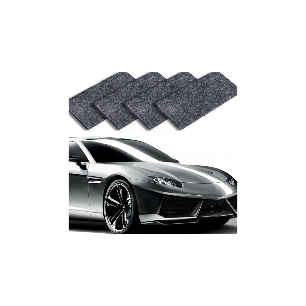4 Pcs Nano Sparkle Cloth 4 Car Scratches, Advanced Nanotechnology Scratch Remover W/ Reusable Magic Wipe 4 Paint Marks, Water Spots & Oxidation Light 9139052755123