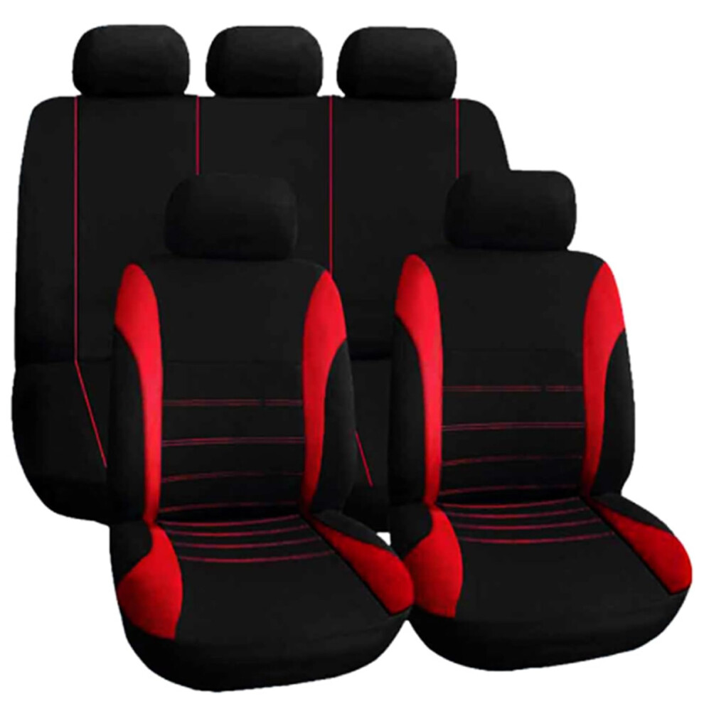 Car Seat Covers Full Set 4 Front & Rear, Easy Installation Seat Protectors W/ Breathable Mesh Fabric, Universal Fit 4 Most Vehicles 9139052755239