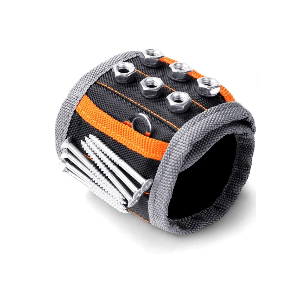 Magnetic Wristband For Men Dad Husband - Lightweight, Breathable Tool Belts With Strong Magnets For Holding Screws, Nails, Drill Bits, Adjustable Fit, 9198585099357