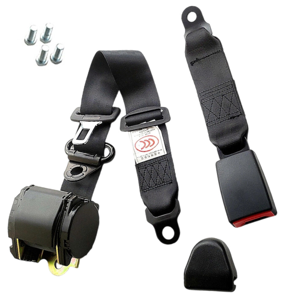 Universal Fit Retractable Lap Belt, Adjustable Retractable Belts W/ Quick Release Camlock Auto-Retracting Mechanism 4 Go Kart Van Utv Vr Buggy 9139052756397