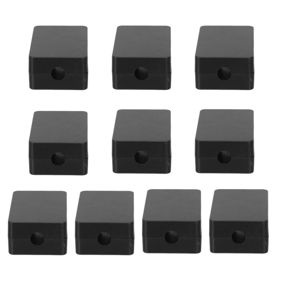 10Pcs Weatherproof Plastic Junction Box Black For Diy Projects 3361693710520
