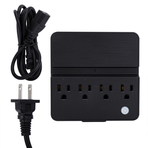 Εξαιρετικά λεπτό πολύπριζο USB-C με επίπεδη πρίζα, συμπαγής φορτιστής ταξιδιού με