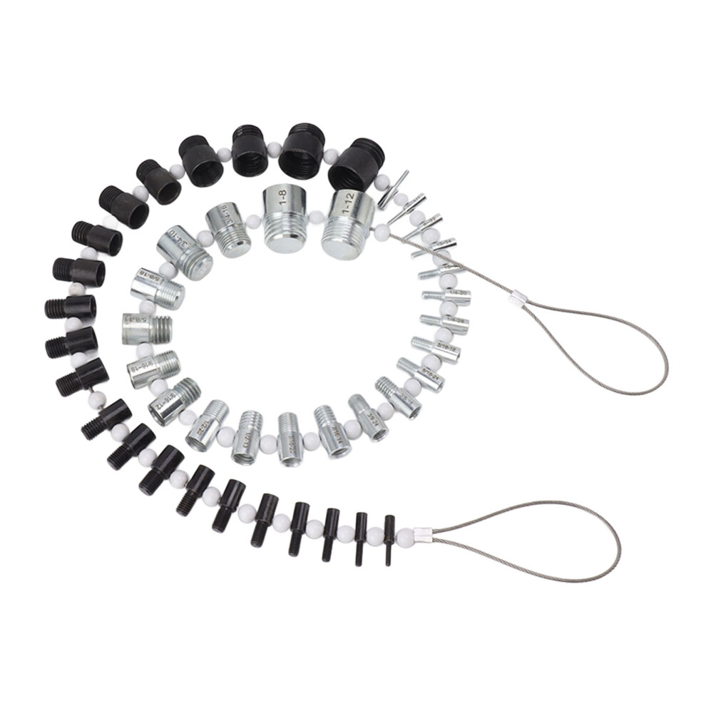 Quickly Identify Nut Bolt Sizes, Thread Checker Tool For Inch Metric Measurements, Work Efficiency Optimized Male Female Gauges Set With Comprehensive 9554910051320