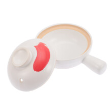 Chinese ceramic cooking pot with lid ideal for soups, stews, and steamed dishes. Sturdy soup pot with handle for Asian cuisine, 2.5L capacity.