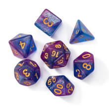 7pcs/set Polyhedral Acrylic Dice with Rich Facets for Board Game
