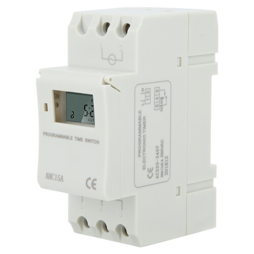 High-Quality Digital Time Control Switch With Din Rail Installation, 16 Group Switch Actions, And Battery Backup 1
