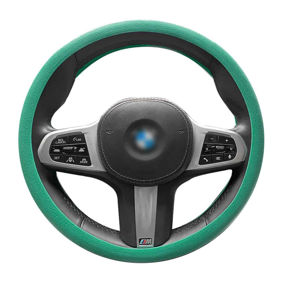 Car Steering Wheel Protector, Warm In Winter & Cool In Summer Design 4 All Seasons, Silicone Universal Fit Cover W/ Sweat Absorbent Surface 9139052756915