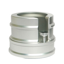 Duurzame aluminium espresso-sabotagehouder-Zilver