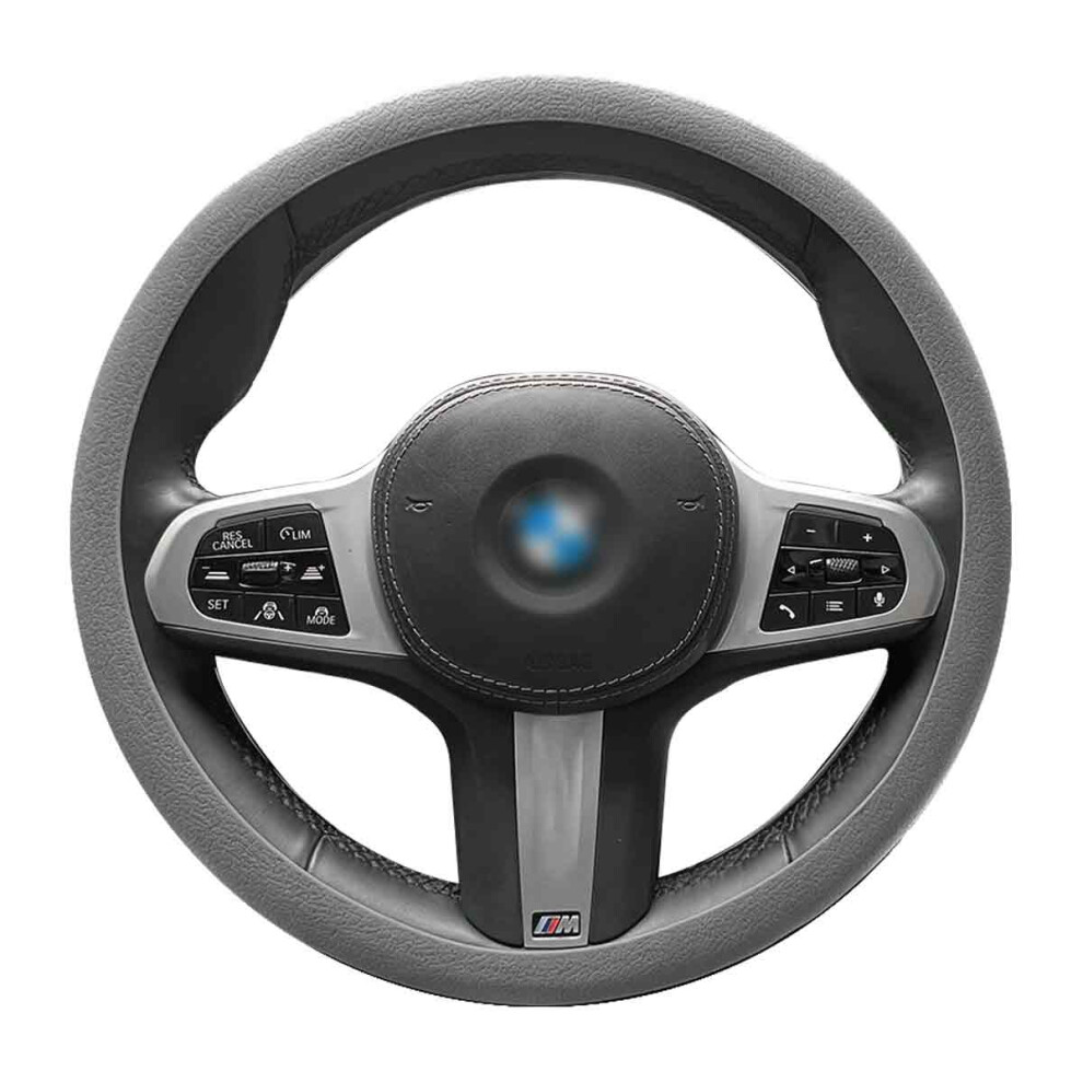Car Steering Wheel Protector, Warm In Winter & Cool In Summer Design 4 All Seasons, Silicone Universal Fit Cover W/ Sweat Absorbent Surface 9139052757004