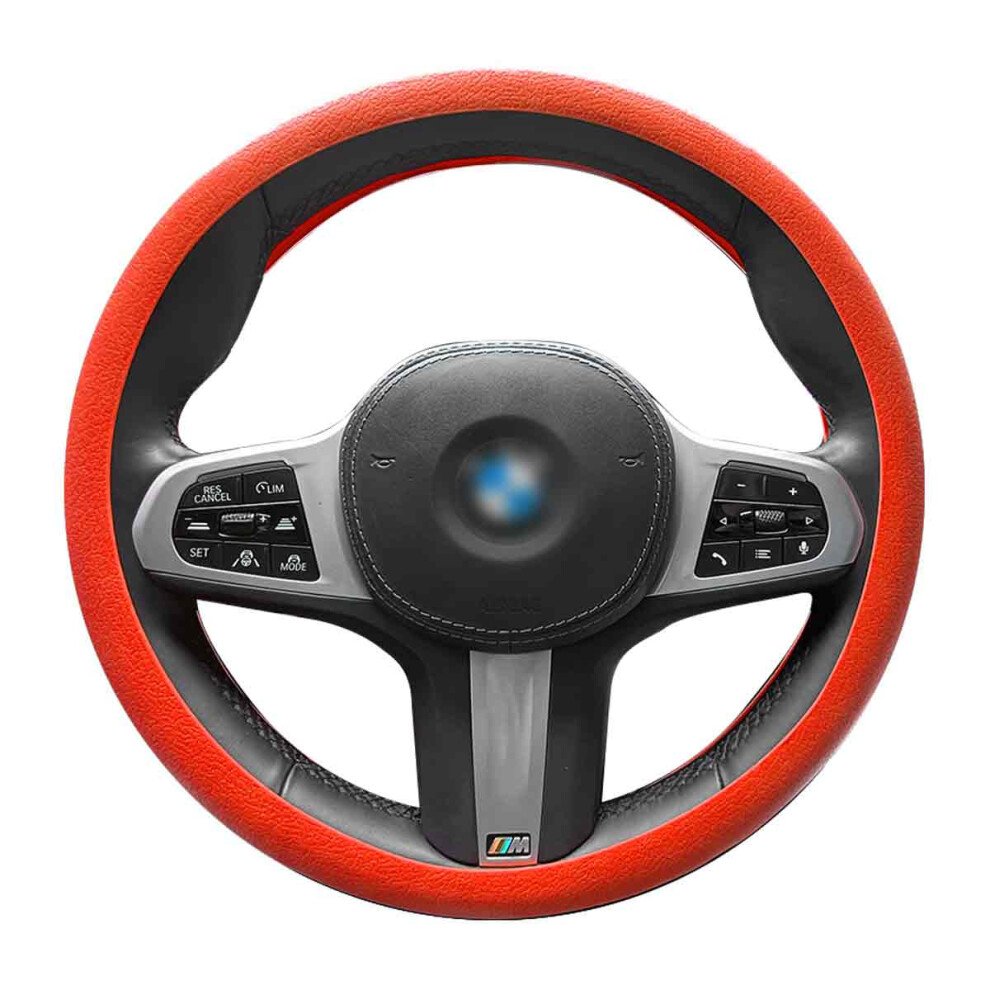 Car Steering Wheel Protector, Warm In Winter & Cool In Summer Design 4 All Seasons, Silicone Universal Fit Cover W/ Sweat Absorbent Surface 9139052756991