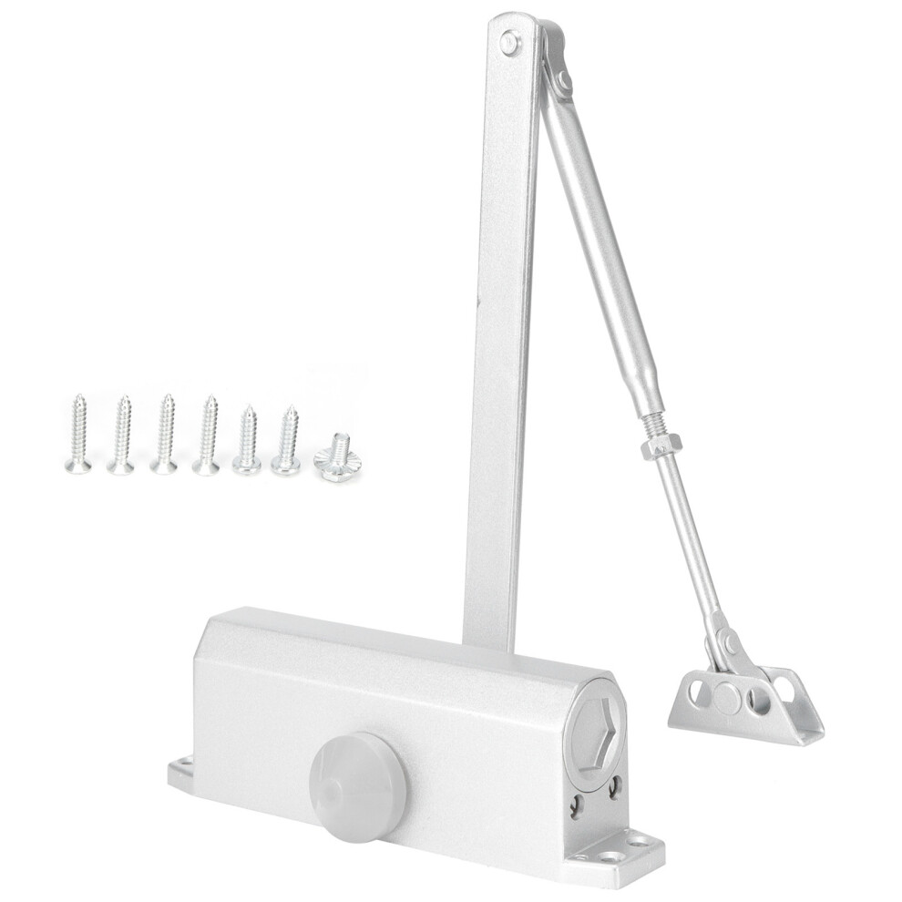 Residential Commercial Door Closer Featuring Brass Decorative Lock Aesthetic, Aluminium Alloy Construction With 180 Degree Opening Angle Compatibility 9554910099407