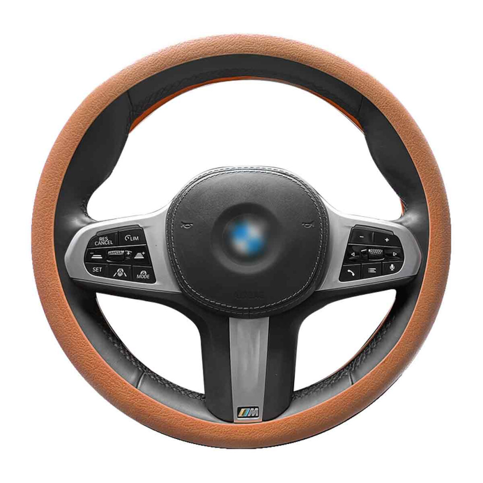Car Steering Wheel Protector, Warm In Winter & Cool In Summer Design 4 All Seasons, Silicone Universal Fit Cover W/ Sweat Absorbent Surface 9139052757028