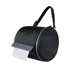 Waterproof Toilet Paper Cover for Camping, Durable Portable Holder with Strap – Black