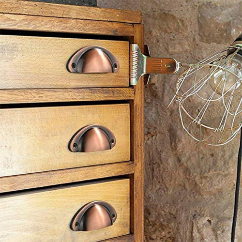 Vintage Style Cup Pulls, Shell Shaped Furniture Handle Hardware 2
