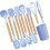 User Friendly Food Grade Silicone Utensils Set Scratch-Blue 1