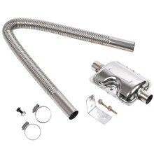 Tubo di scarico del riscaldatore d'aria di parcheggio per veicoli, tubo di scarico del riscaldatore diesel con struttura a spirale e parete