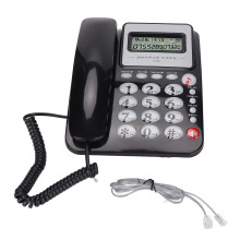 Kabelgebundenes Tischtelefon mit Störschutzfunktion für das Homeoffice, Kurzwahl und Geräuschunterdrückung für klare Freisprechgespräche, gute