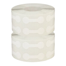 Blanko-Preisschilder für Schmuck, selbstklebend auf der Rückseite, aus Kraftpapier, rechteckig, mit abnehmbarem Kleber.