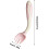 Silicone Feeding Spoon and Fork  Ergonomic Grip First Stage Learning Set Pink 4