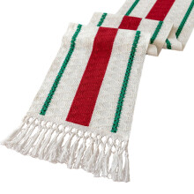 Polyester Table Runner Woven-knotted Green on both sides