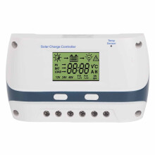 Rialaitheoir Muirir Gréine PWM le Taispeántas LCD & Calafoirt USB Dúbailte Córas Bainistíochta Ceallraí Éifeachtach 4 Phainéal Gréine 12V24V