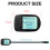Οθόνη LCD5 eBike Universal, Αυτόματη αναγνώριση τάσης συμβατή με συστήματα 24V36V48V, 2
