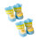 4pack Polyester Dog Boot Nonslip Soles Weatherproofed-Blue L 1