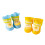 4pack Polyester Dog Boot Nonslip Soles Weatherproofed-Blue L 2