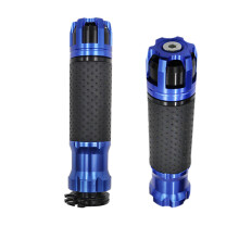 Non-Slip Motorcycle Hand Grips, Universal Fit 4 Sport Bikes, CNC Aluminum Alloy w/ Soft Rubber, Upgrade Your Ride w/ Multi-Color Options