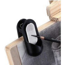 2pcs Pencil Sharpener Pointer Sketch Sandpaper Multifunction Pencil Lead Grinder with Painting Clip Holder for Student Artist Charcoal Drawing Tools