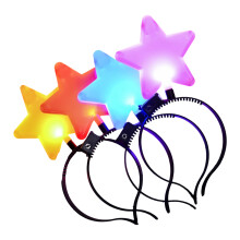 Star Headwear for New Year Party Light up Props Hair Hoop for