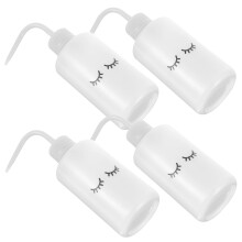 Eyelashes Cleaning Bottles Bend Mouth for Precise Cleaning and Flower Watering White 250ml