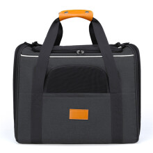 Ventilated Foldable Pet Carriers Strong Oxford Fabric-Black
