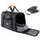 Ventilated Foldable Pet Carriers Strong Oxford Fabric-Black 6