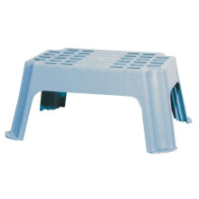 Fixed step stool - OPTIMA - Reinforced polypropylene - Non-slip surface - 150 kg max - 420 x 240 x 280 mm