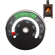 Wooden Fireplace Thermometer, Magnetic Fire Oven Pipe Thermometer Meter, Temperature Meter for Wood Fireplace, Pipe Furnace, Temperature Meter
