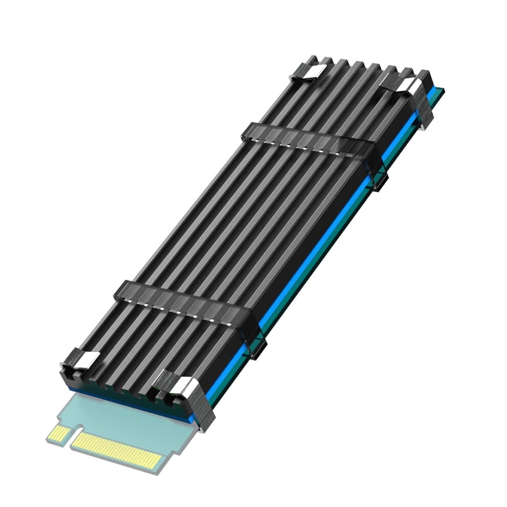 M.2 Heatsink For 2280 M.2 Ssd, Fit For Pc/Ps5/Ps5 Slim Installation,22X70x3mm Aluminum Body, Including Thermal Pad 9365049462945