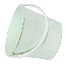 Sturdy bucket, lightweight plastic, for home use, clothing storage, ice container, dog bathing, durable PP material, versatile Green 30X30X25.5CM