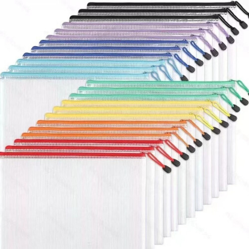 Dicke, wasserdichte Netztaschen im A4-Format – 24er-Pack
