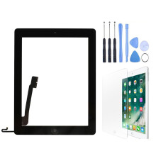 Touch Screen for iPad 4 A1460 A1459 A1458 Digitizer Glass Replacement w/Home Button White