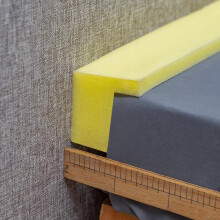 200cm Long Bed Gap Filler Density Foam to Fill 27cm Gaps Cut to Any Size Single/Double/Queen/King Wedge Sleeping Pillow (5cm Gap)