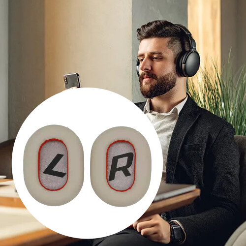 Μαξιλάρια αυτιών για ασύρματα ακουστικά Plantronics BackBeat Pro II, αφρός μνήμης με δέρμα 1