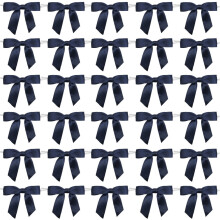 50 rubans à nœud papillon assortis, pour anniversaire,-Noir