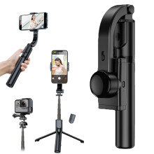 Tragbarer Smartphone-Stabilisator, 360-Grad-Drehung, Anti-Shake-Einachsen-Gimbal mit erweiterter Konnektivität für Smartphones mit großer