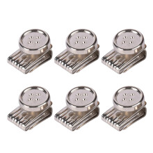 6Pcs Clip On Buttons for Mask for Hat Hairband, Silver