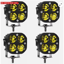 Aluminium LED-kubuslampen, waterdicht IP67-gecertificeerd, 3-inch LED-werklampenbalk, superheldere spot- en breedstralers voor Jeep