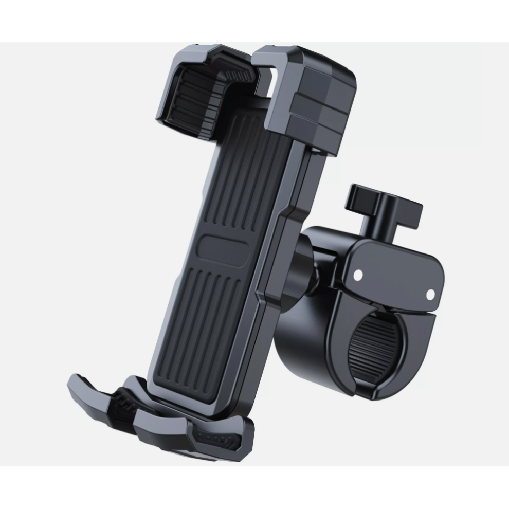 Bike Phone Holder 4 Motorcycle Handlebar, Shockproof Protection W/ 3S Quick Install 4 5.2"-7.1" Smartphones, Superior Shock Absorption 9139052748293